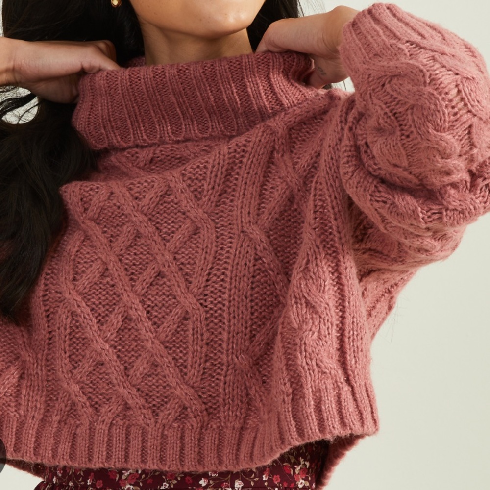 NWT Alterd State Cropped Turtleneck Sweater!